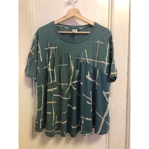 Anthropologie Ankemi + Kin mixed media tee Sz S